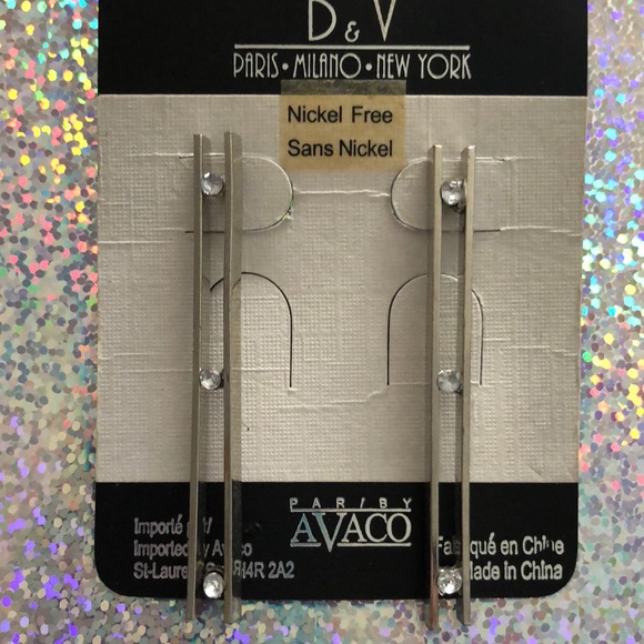 Ladder crystal earrings